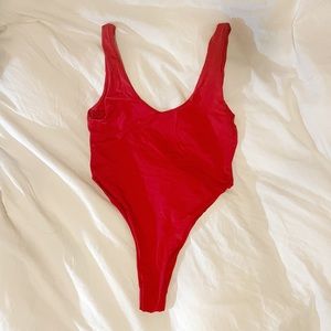 BNWOT 437 Swim Red Flattering Harlow One Piece